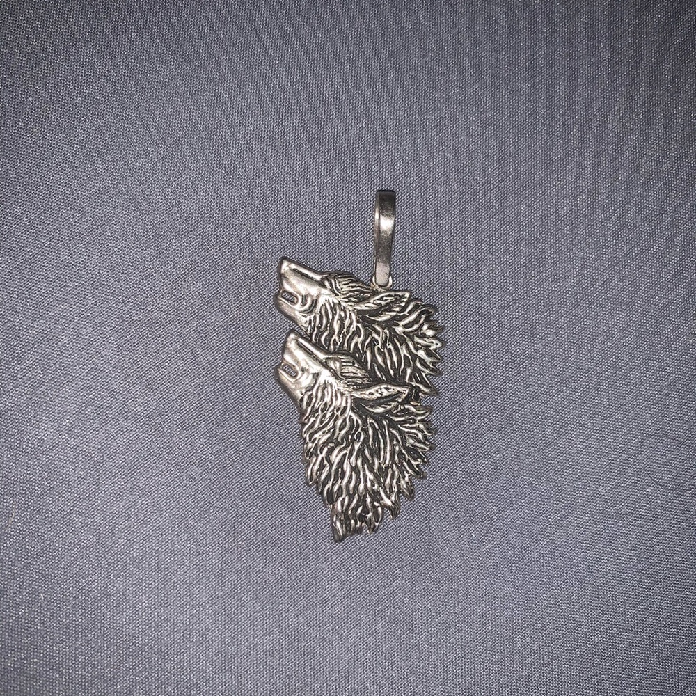 Silver Wolf Pendant
